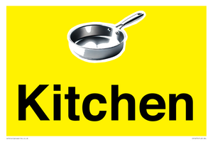 Kitchen Dementia Sign Yellow